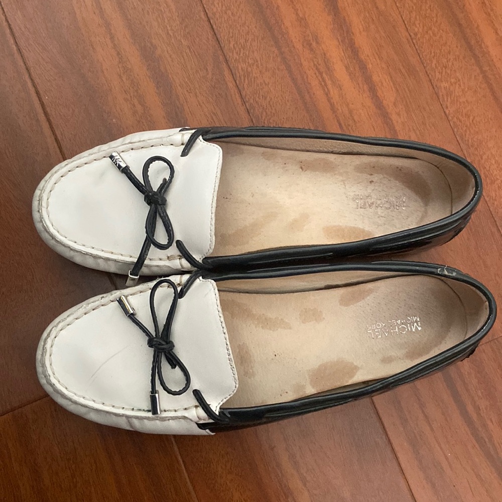 Michael Kors shiny leather flats